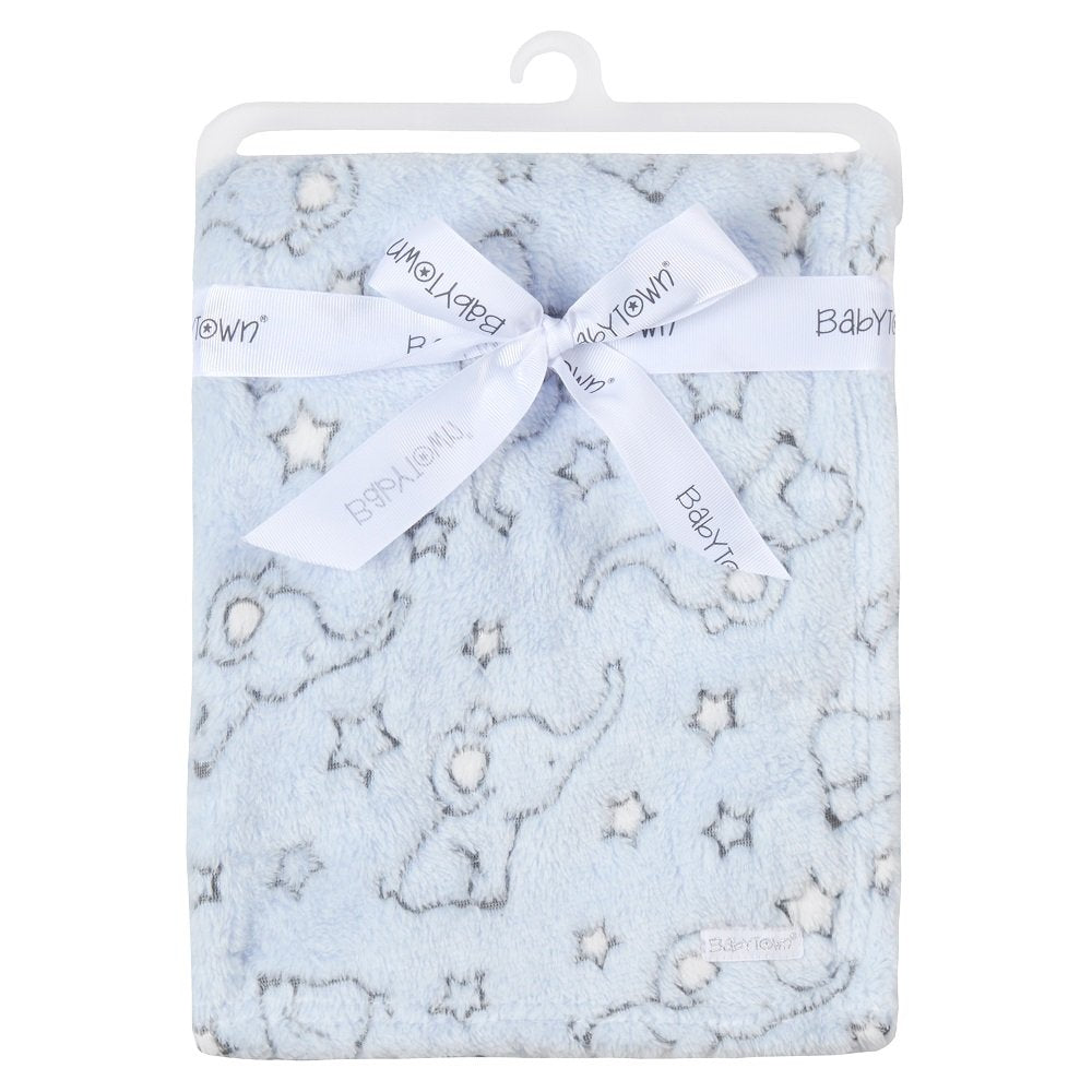 Baby Elephant Jacquard Blanket