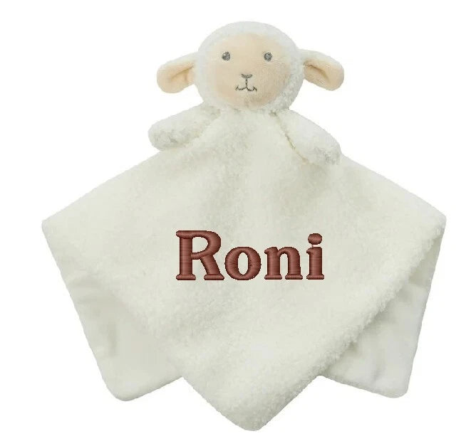Personalised Baby Comforter Blanket – Bear & Elephant Baby Gift for Boys & Girls