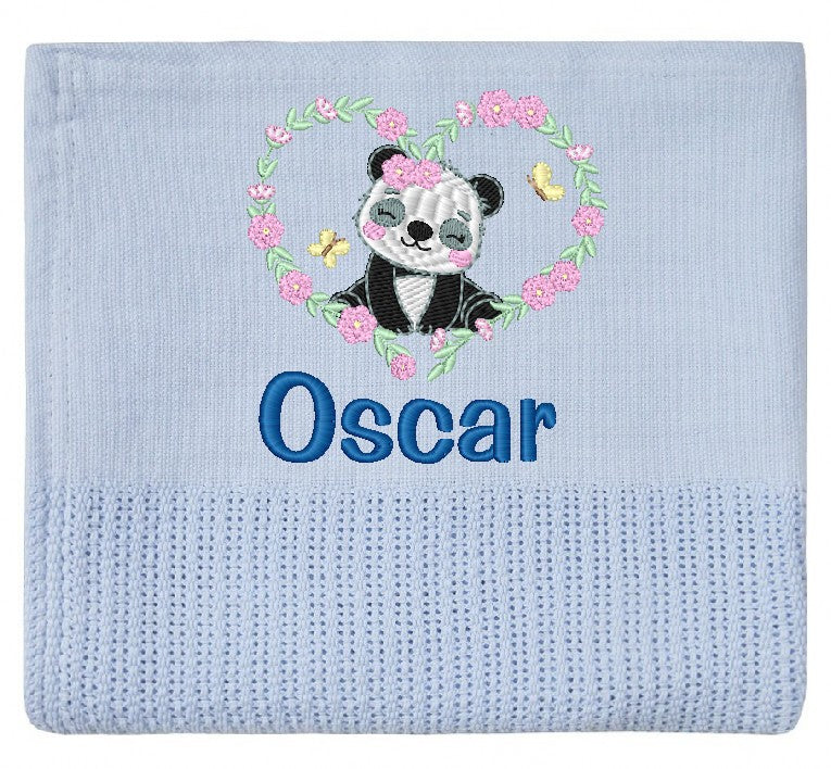 Personalised Cute animal Design Baby Cellular Blanket 100% cotton