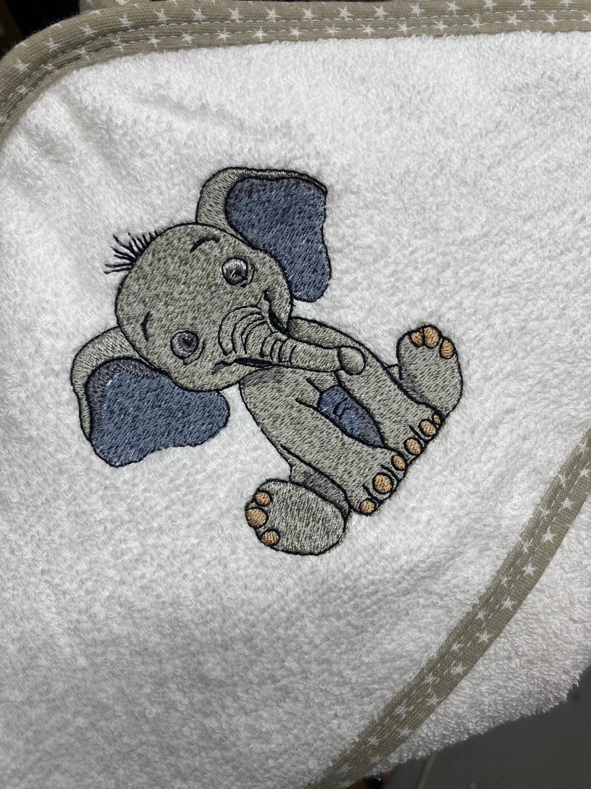 Personalised Baby Hooded Bath Towel Baby Animal