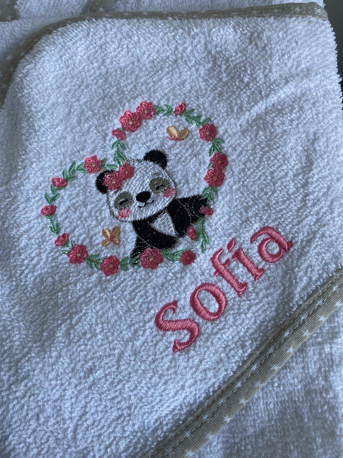 Personalised Baby Hooded Bath Towel Baby Animal