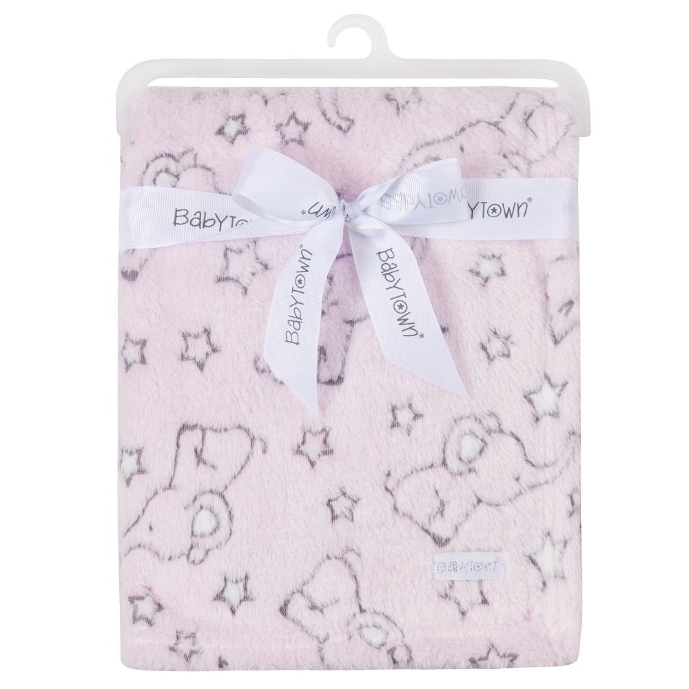 Baby Elephant Jacquard Blanket
