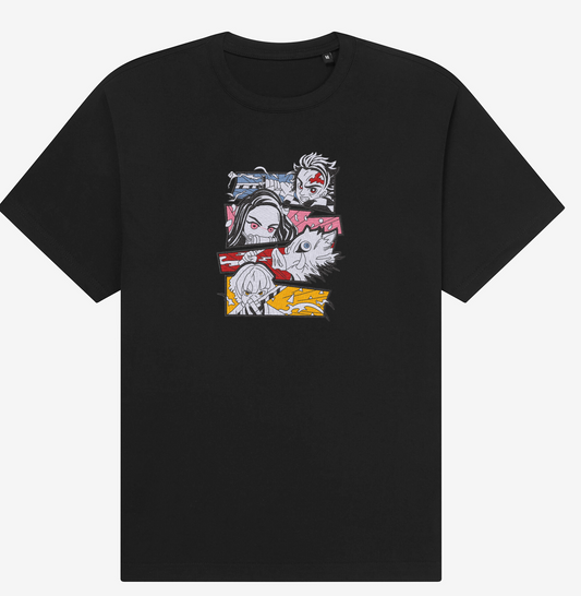 Tanjiro, Nazuke & Zenitsu Demon Slayer Gang Oversize T-Shirt