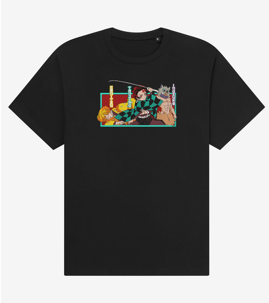 Tanjiro, Inosuke & Zenitsu Demon Slayer Gang Oversize T-Shirt